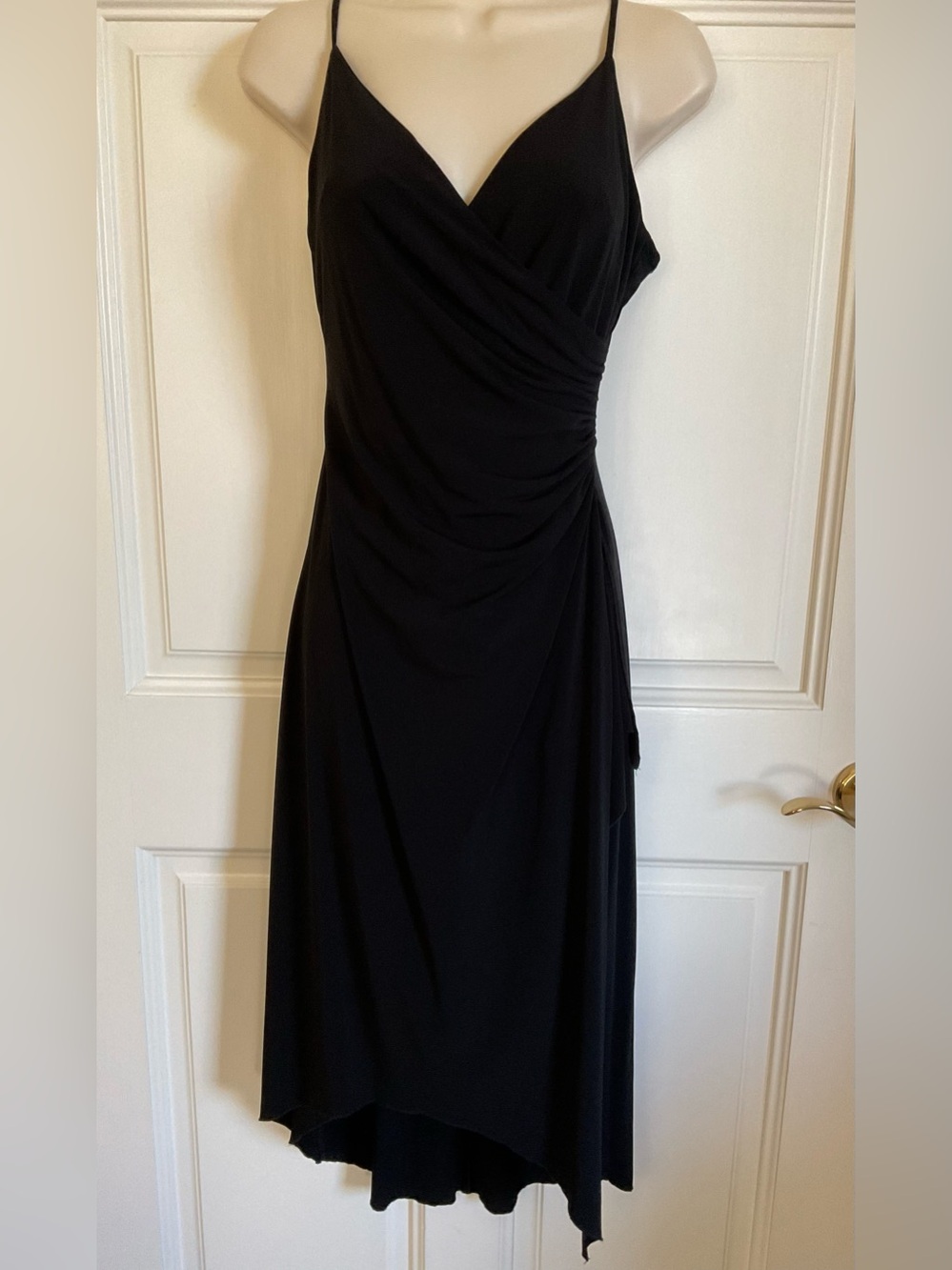 Rampage Black High-Low Wrap Style Dress women’s size medium